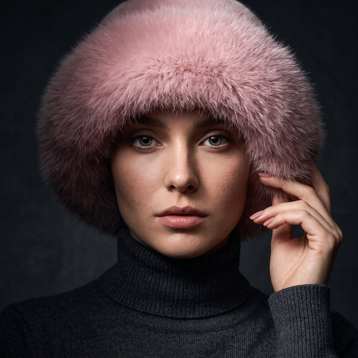 Vivienne Elegant Faux-Fur Brim Hat