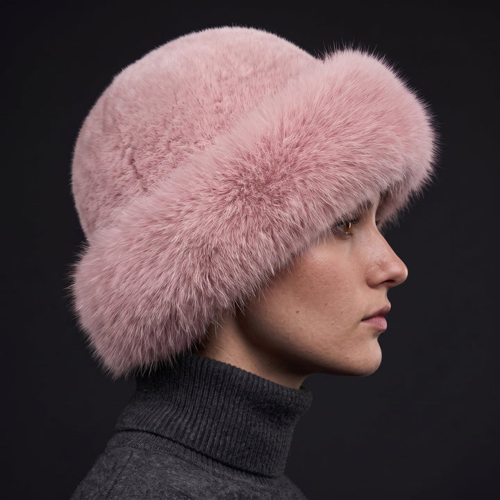 Vivienne Elegant Faux-Fur Brim Hat