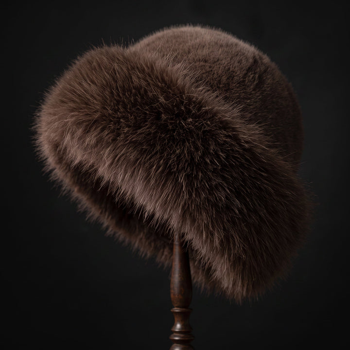 Vivienne Elegant Faux-Fur Brim Hat