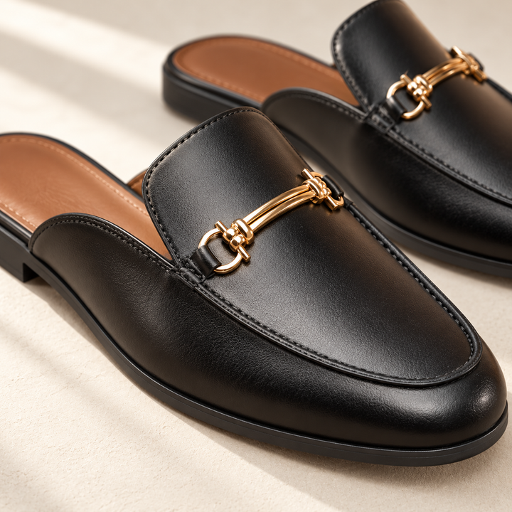 Marlowe Backless Loafers – detail studio view