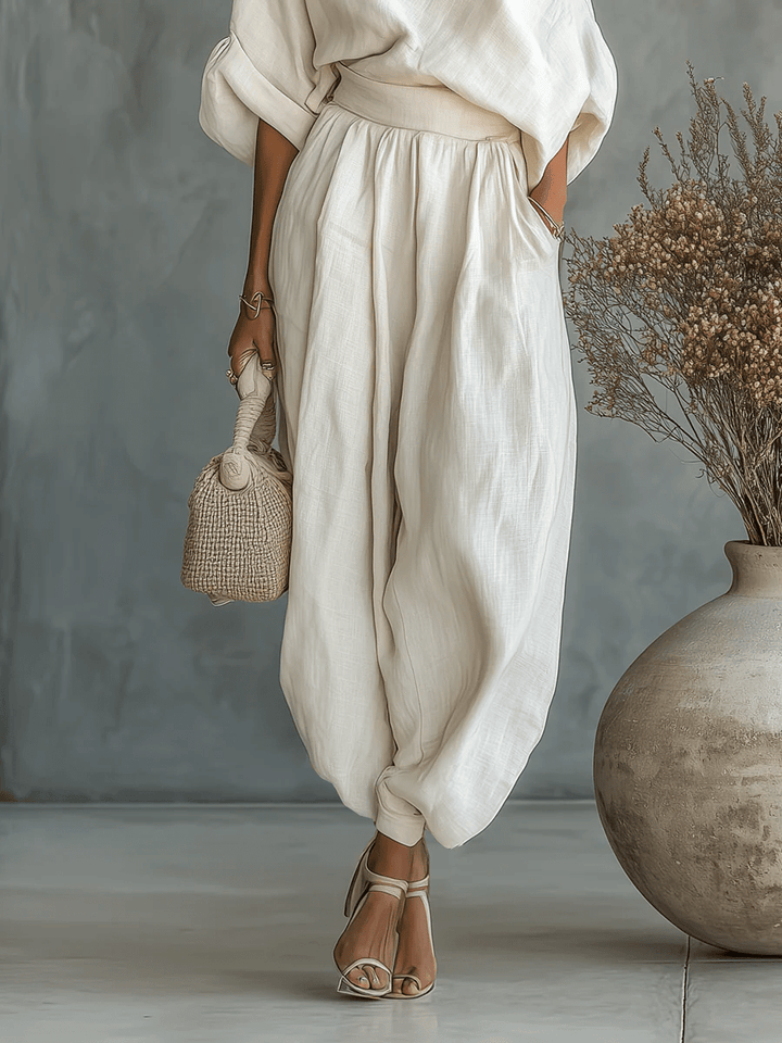 Sylvie™ | Two-Piece Set with Bardot Neckline
