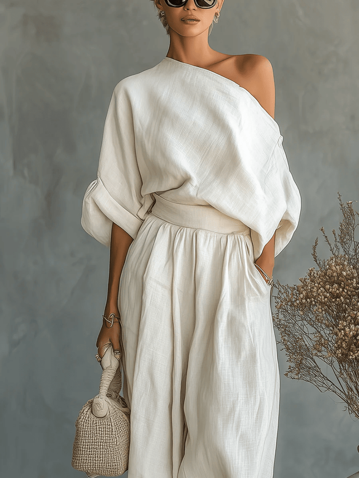 Sylvie™ | Two-Piece Set with Bardot Neckline
