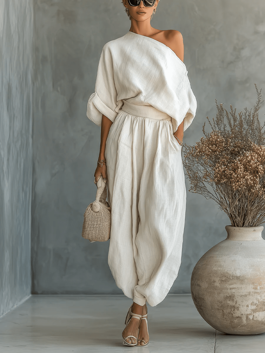 Sylvie™ | Two-Piece Set with Bardot Neckline