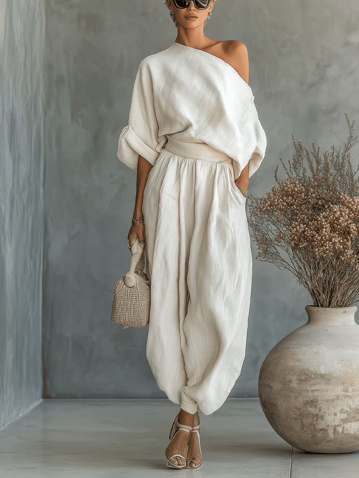 Sylvie™ | Two-Piece Set with Bardot Neckline