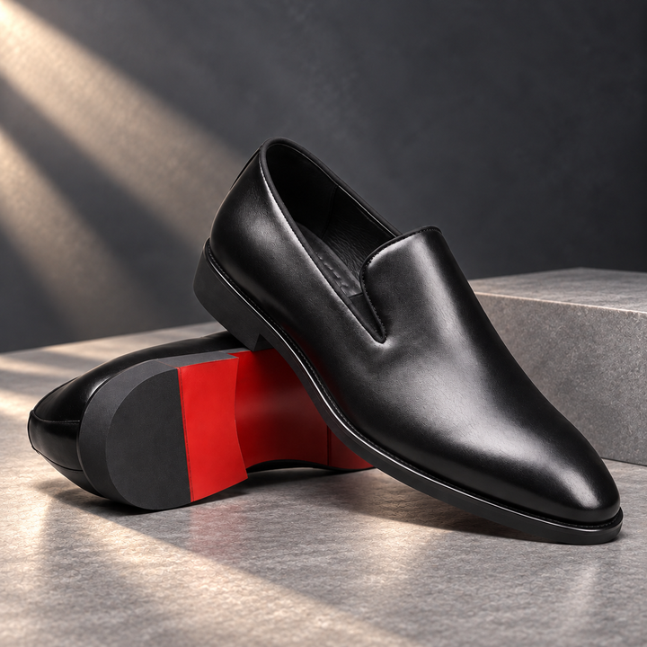 Milano Orthopedic Loafers in a charcoal stone studio