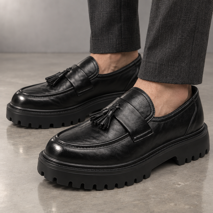 Traviso Leather Tassel Derby Shoes