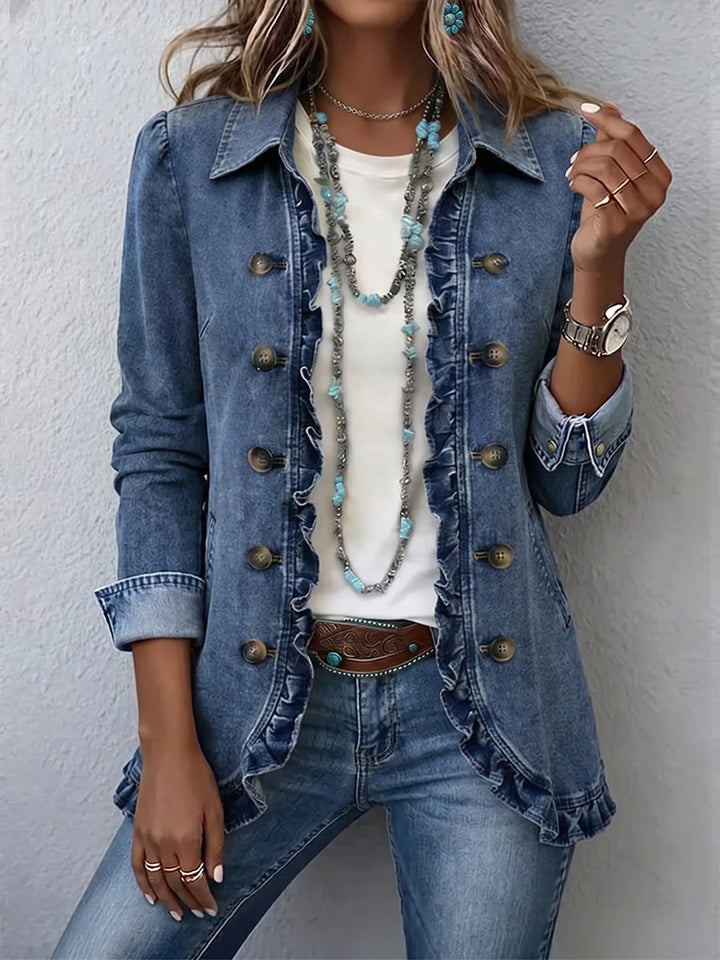 Ruffelle™ | Ruffle Trim Jacket