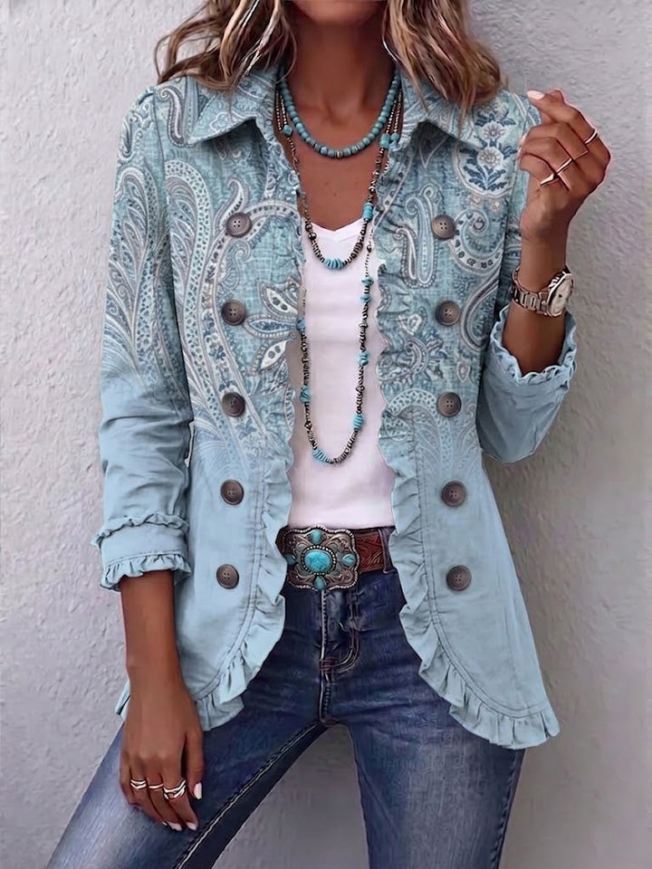 Estrella™ | Ruffled Paisley Jacket