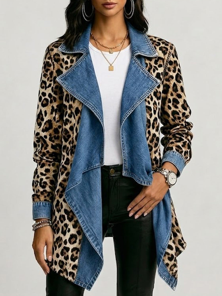 Sherilyn™ | Contrast Leopard Jacket