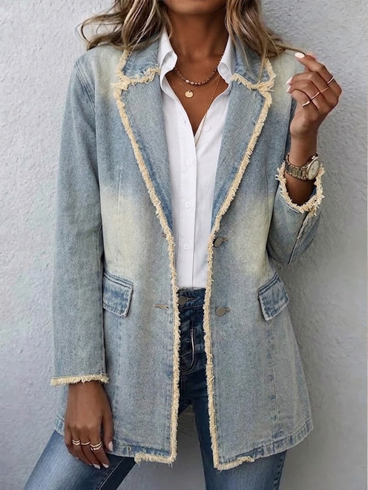 Dionne™ | Raw Edge Oversized Blazer