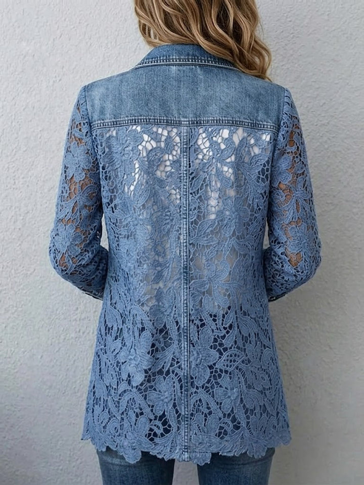 Lacinda™ | Cutwork Panel Blazer