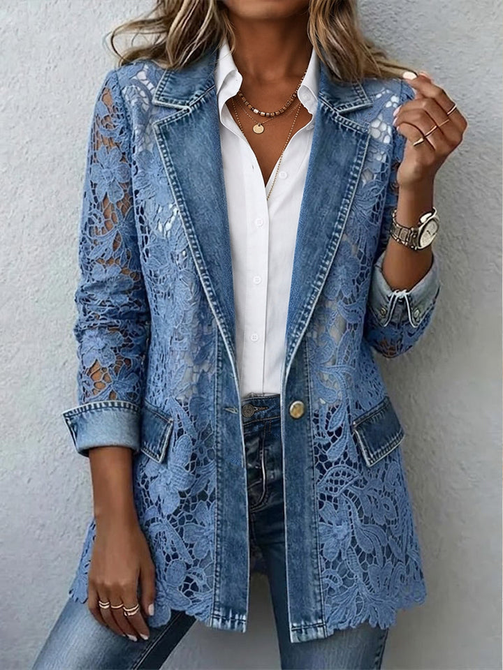 Lacinda™ | Cutwork Panel Blazer