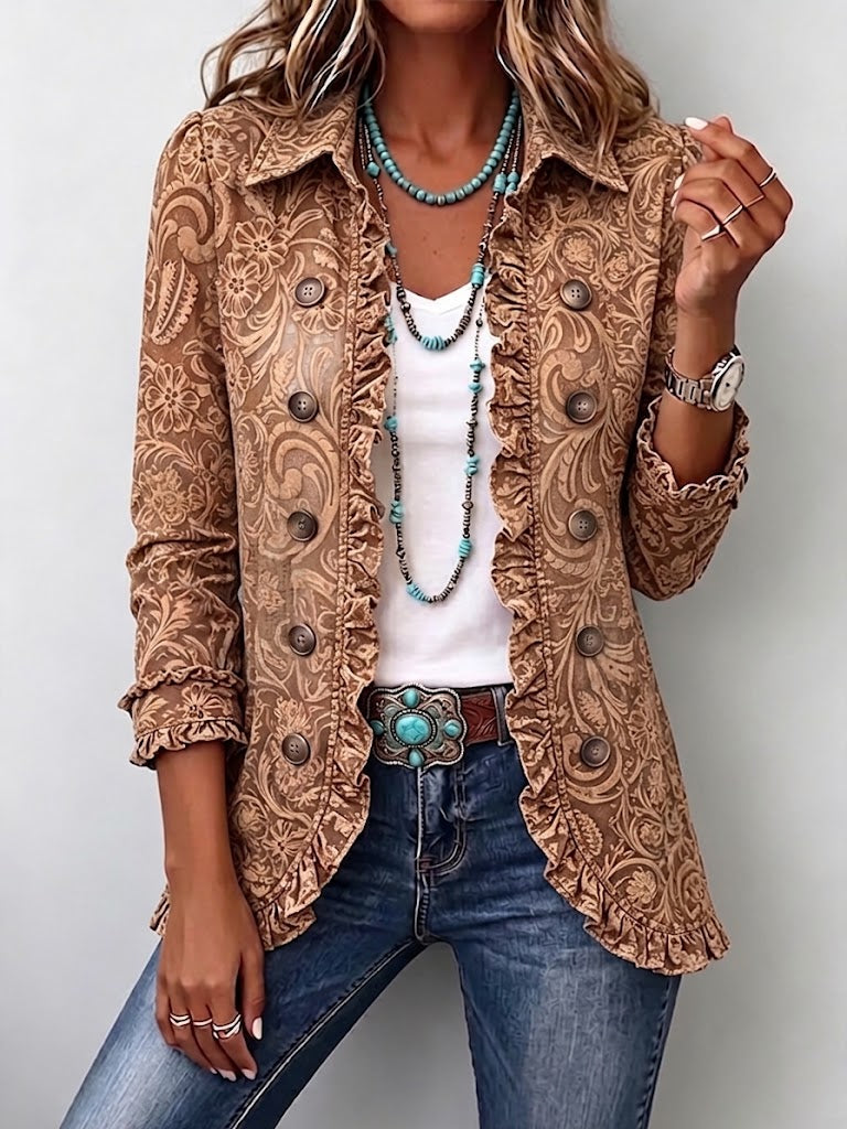 Vyclara™ | Bohemian Floral Jacket