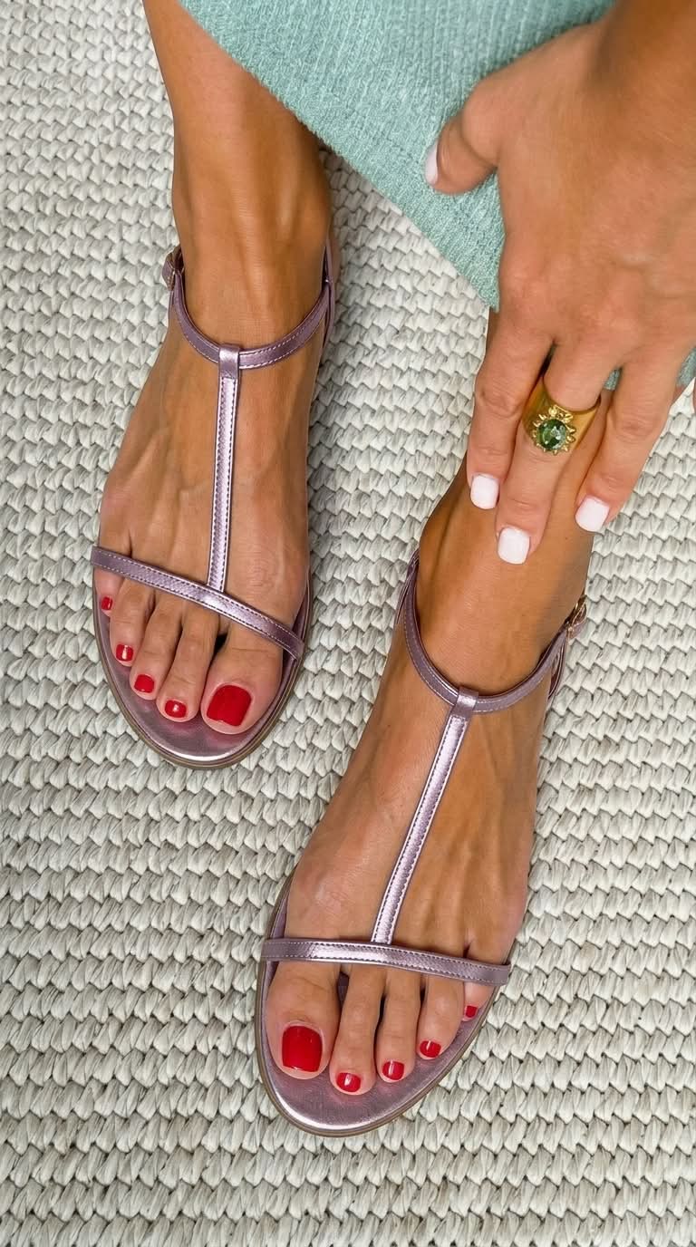 Gold Summer Sandals by Roseworth London