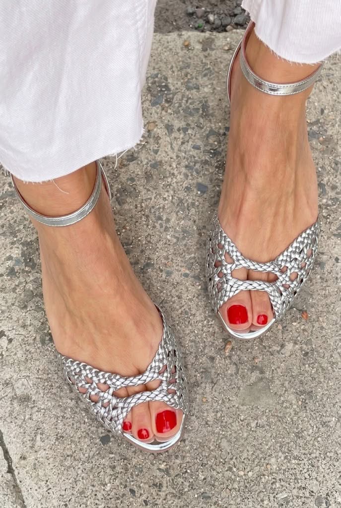Gold Braided Sandals by Roseworth London