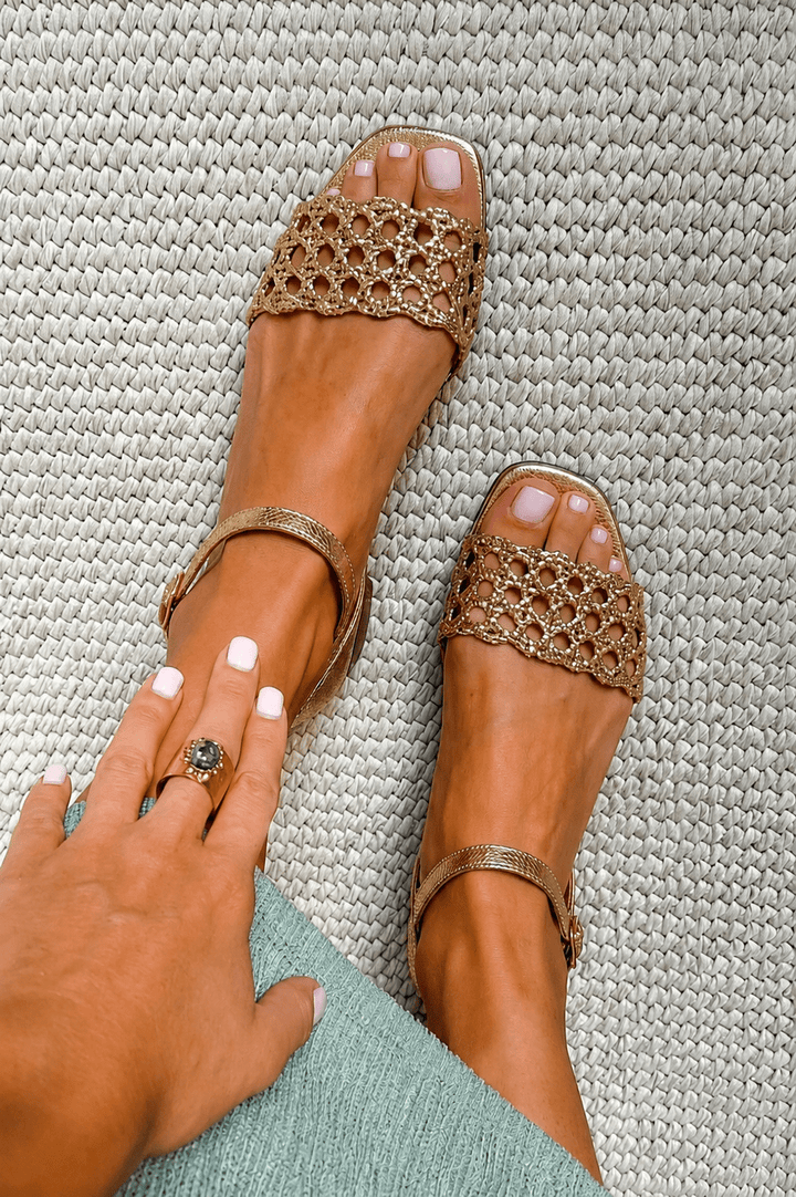 Gold Sandals: Summer Charm by Roseworth London