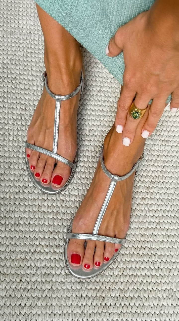 Gold Summer Sandals by Roseworth London