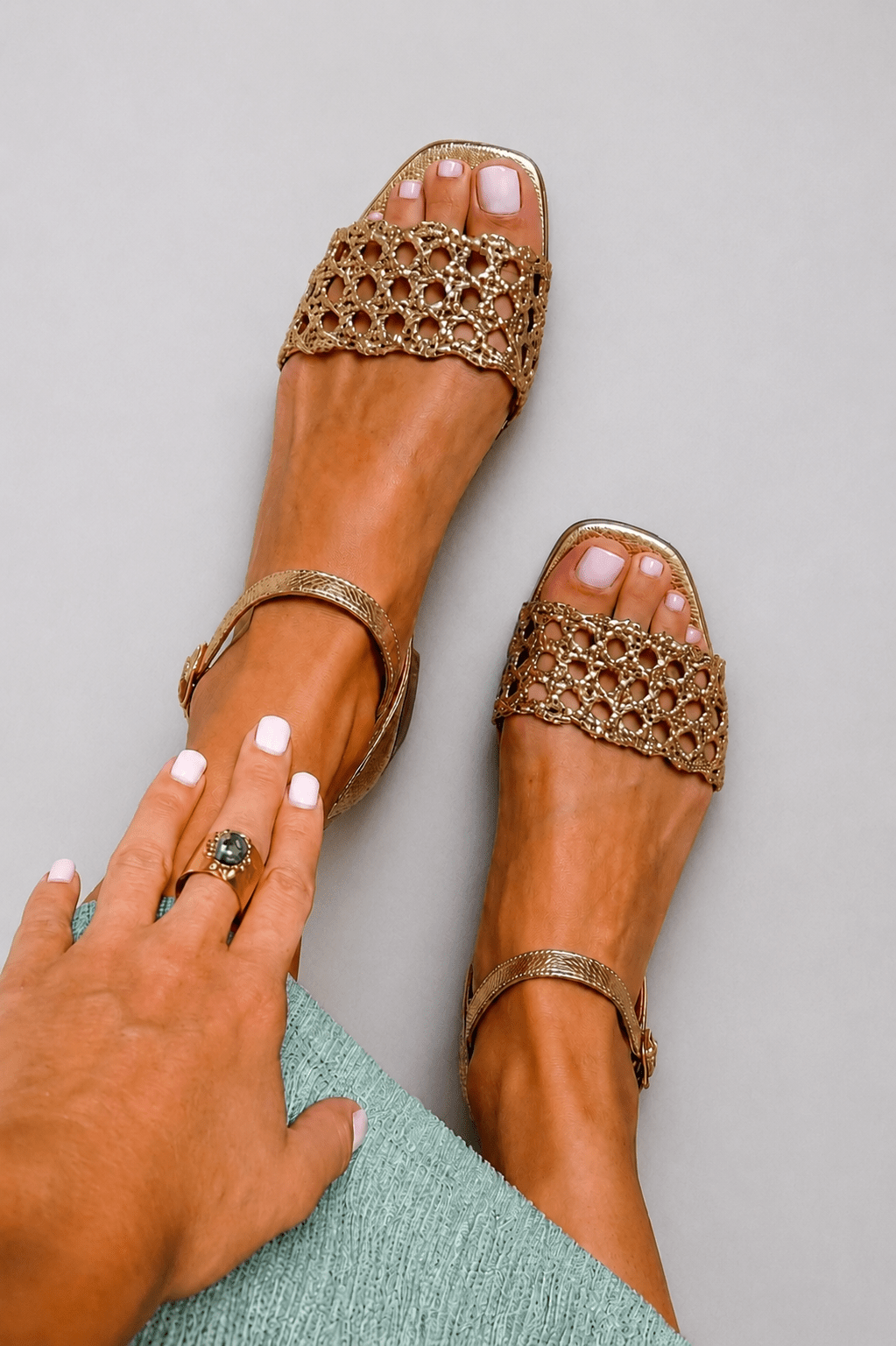 Gold Sandals: Summer Charm by Roseworth London
