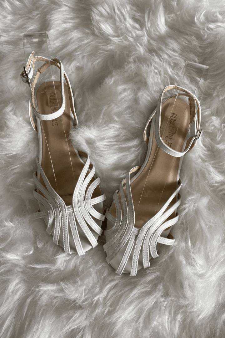 Gold Sandals with Jewellery Detailing by Roseworth London