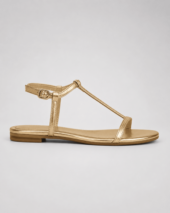 Gold Summer Sandals by Roseworth London