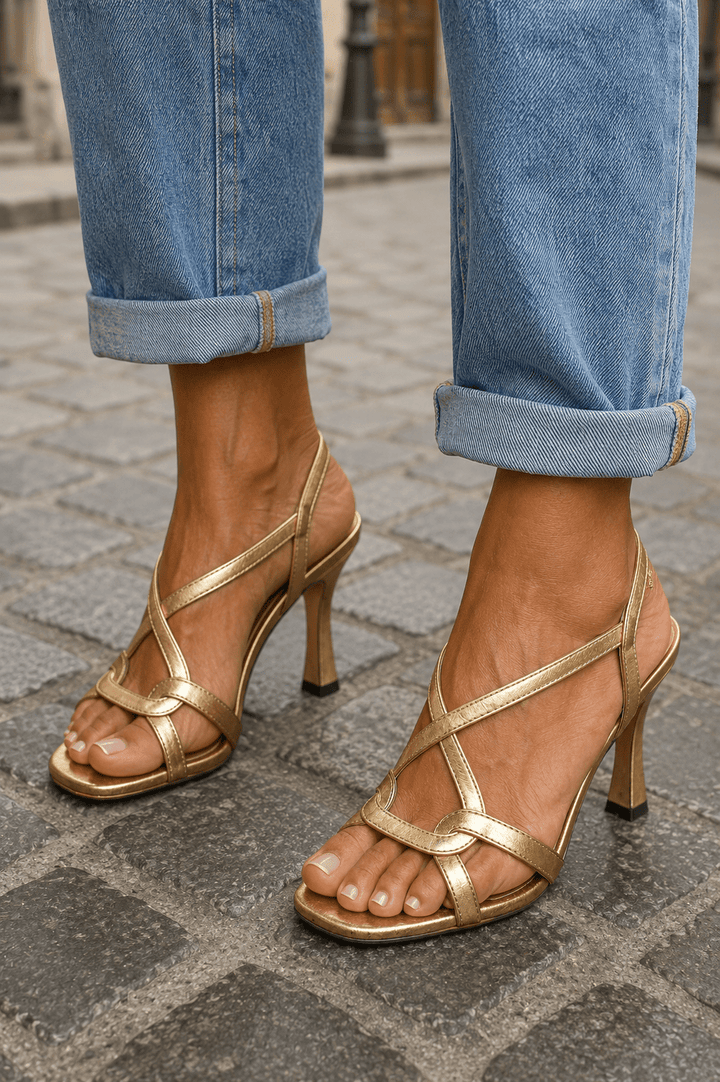 Gold Sandals: Summer Charm by Roseworth London