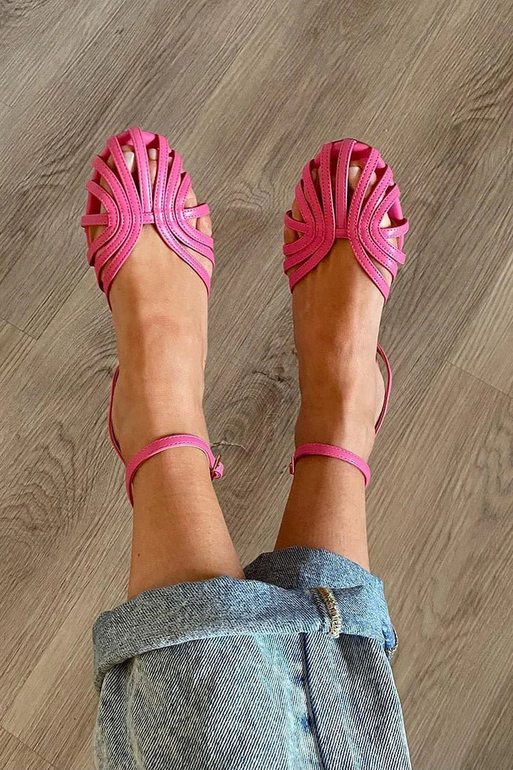 Gold Sandals with Jewellery Detailing by Roseworth London