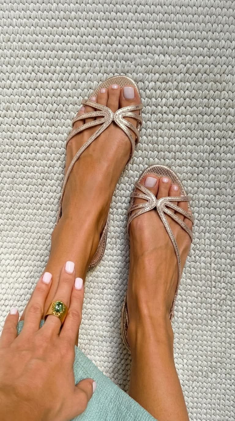 Gold Sandals: Summer Elegance by Roseworth London