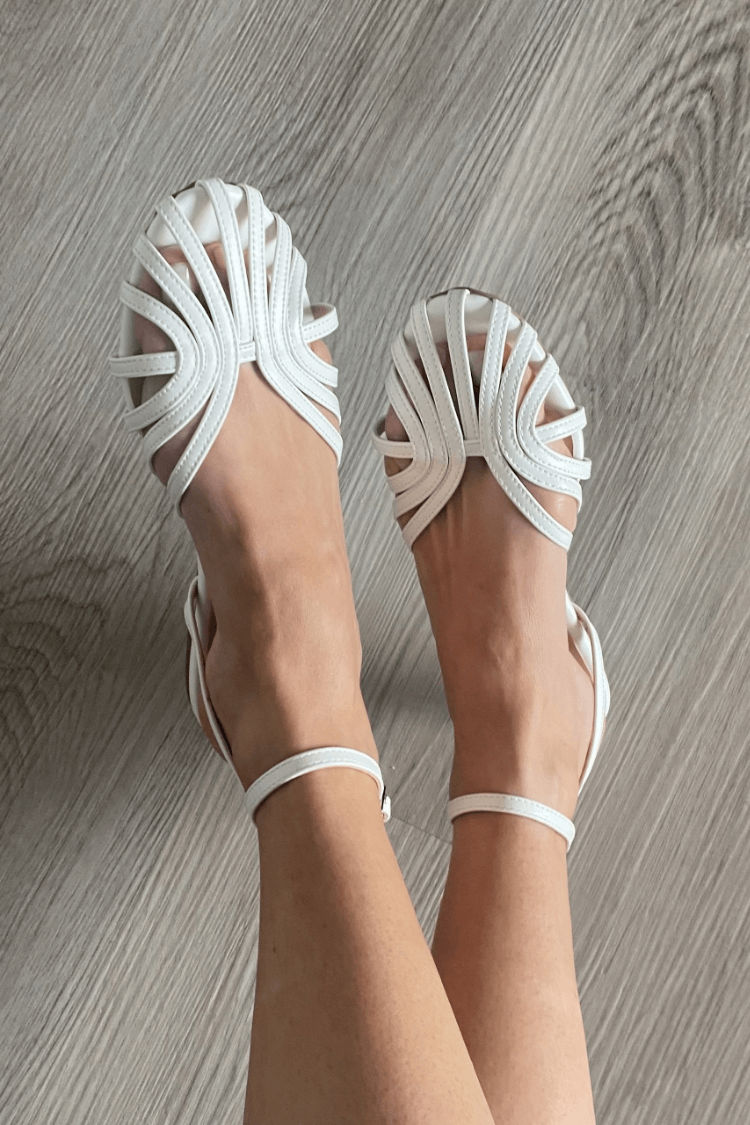 Gold Sandals with Jewellery Detailing by Roseworth London
