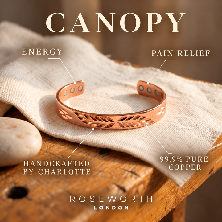 Canopy Copper Bracelet — PAIN RELIEF — Handcrafted by Charlotte