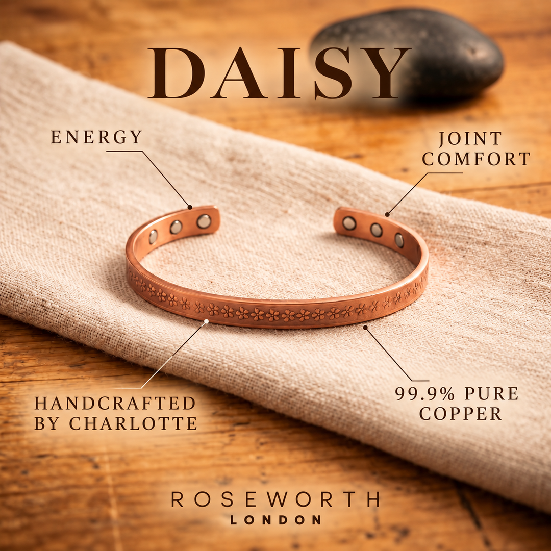 Daisy Copper Bracelet — JOINT COMFORT — Handcrafted by Charlotte