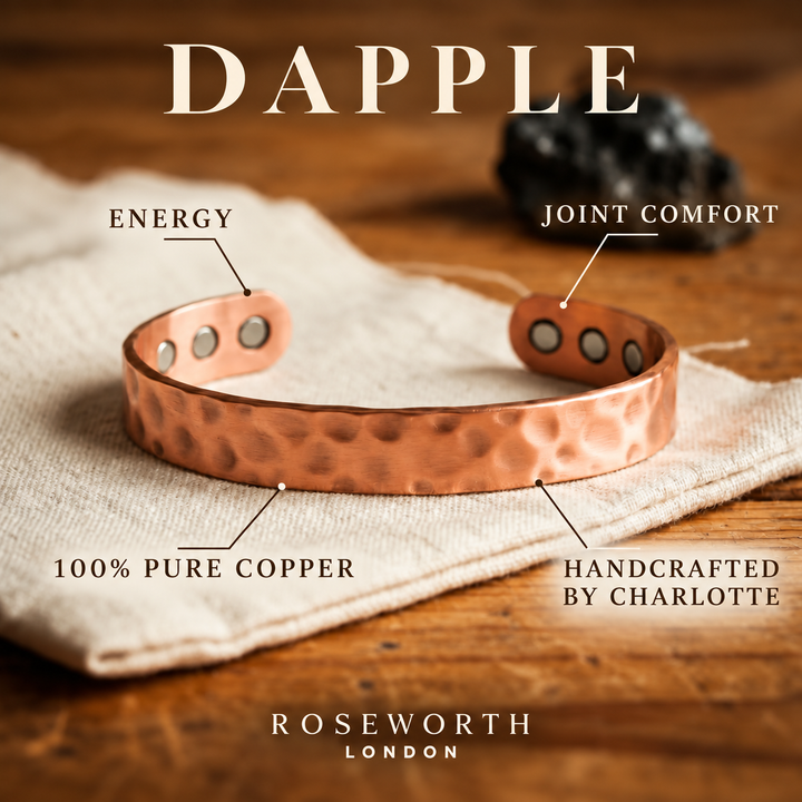 Dapple Copper Bracelet — JOINT COMFORT — Handcrafted by Charlotte