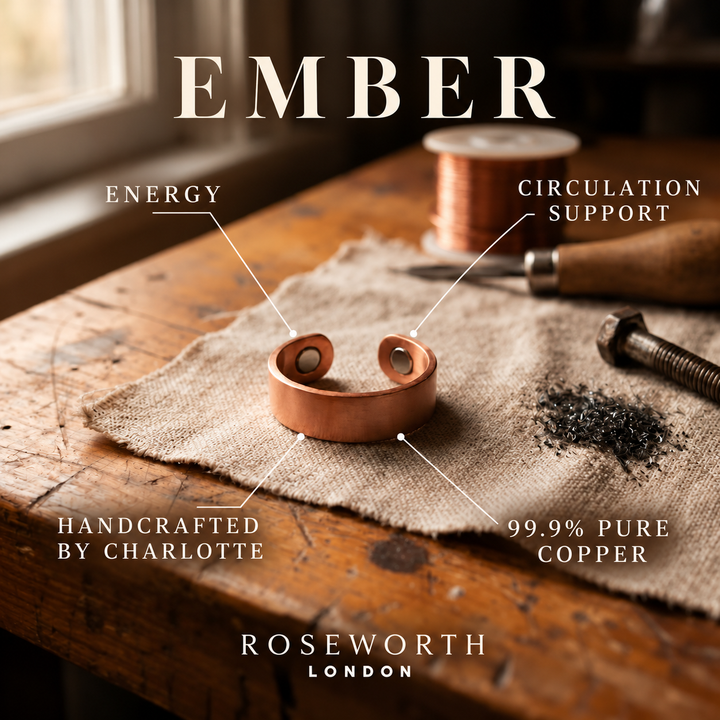 Ember Copper Ring — CIRCULATION SUPPORT — Handcrafted by Charlotte