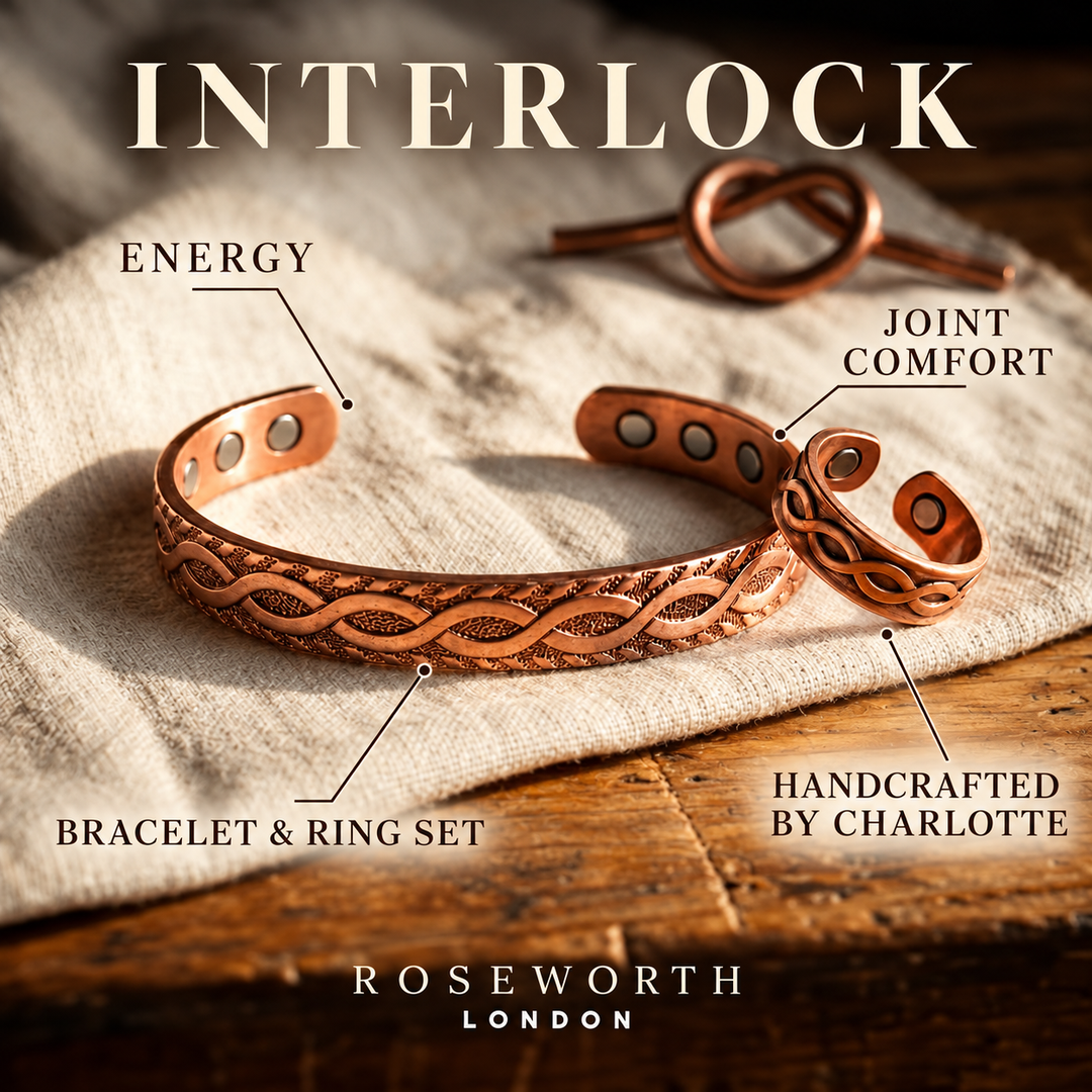 Interlock Copper Set — JOINT COMFORT — Handcrafted by Charlotte