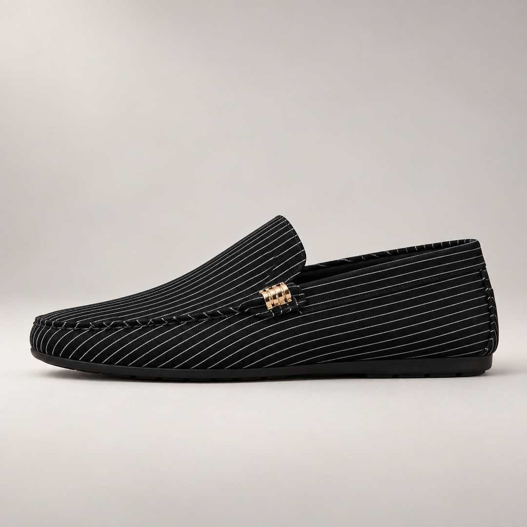 brighton loafers — Black Pinstripe — studio