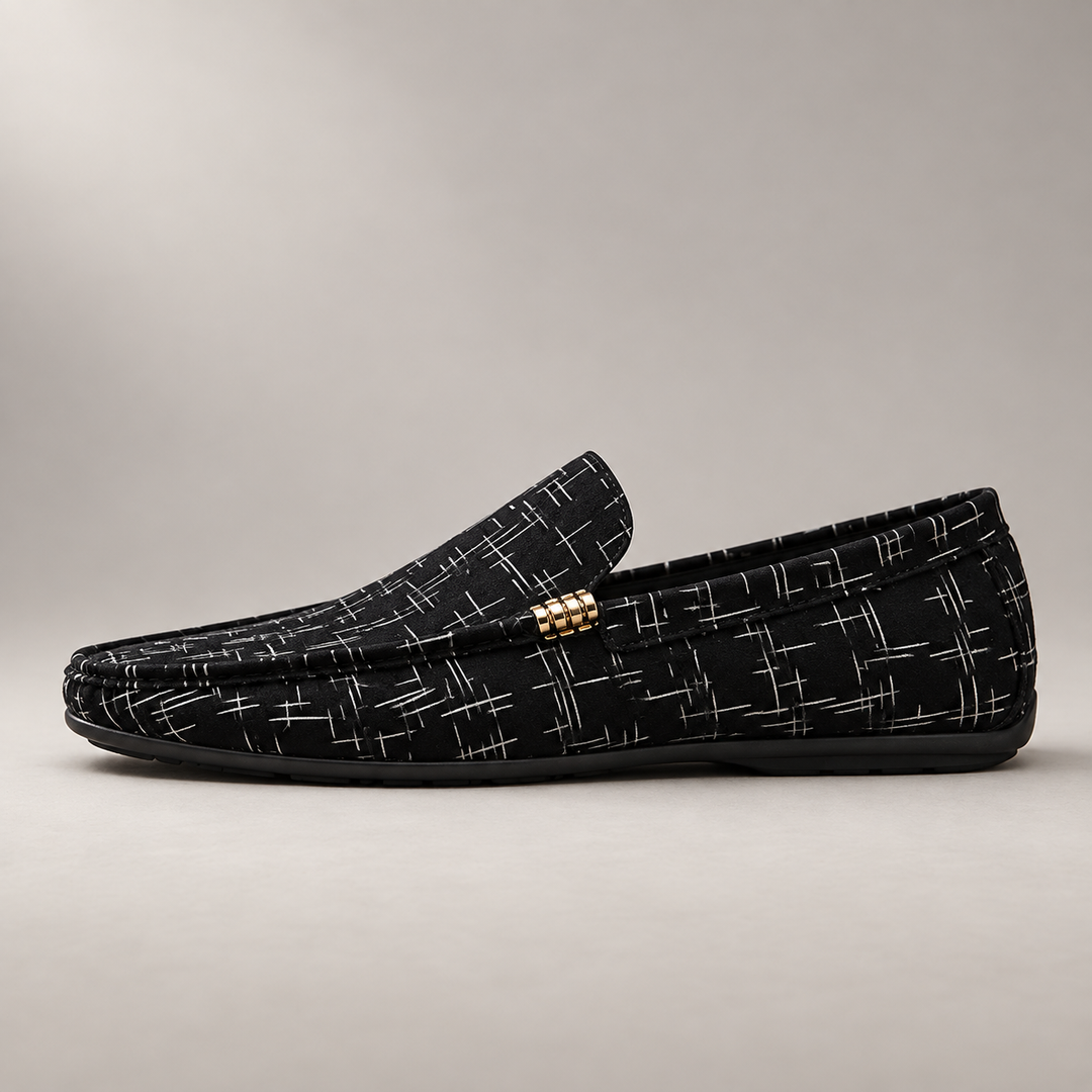 brighton loafers — Black Crosshatch — studio