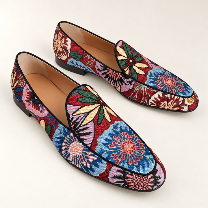 floral tapestry loafers — MEERDER — studio