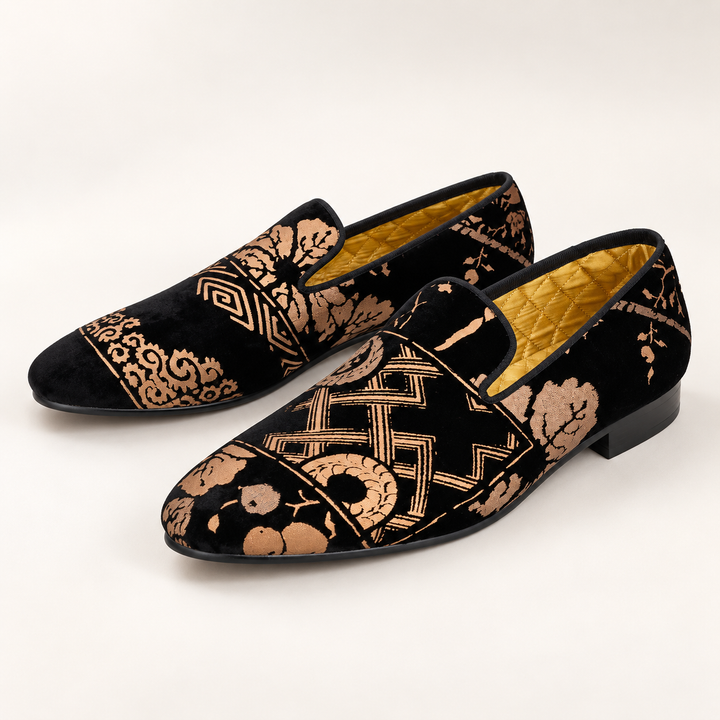 gold totem loafers — MEERDER — studio