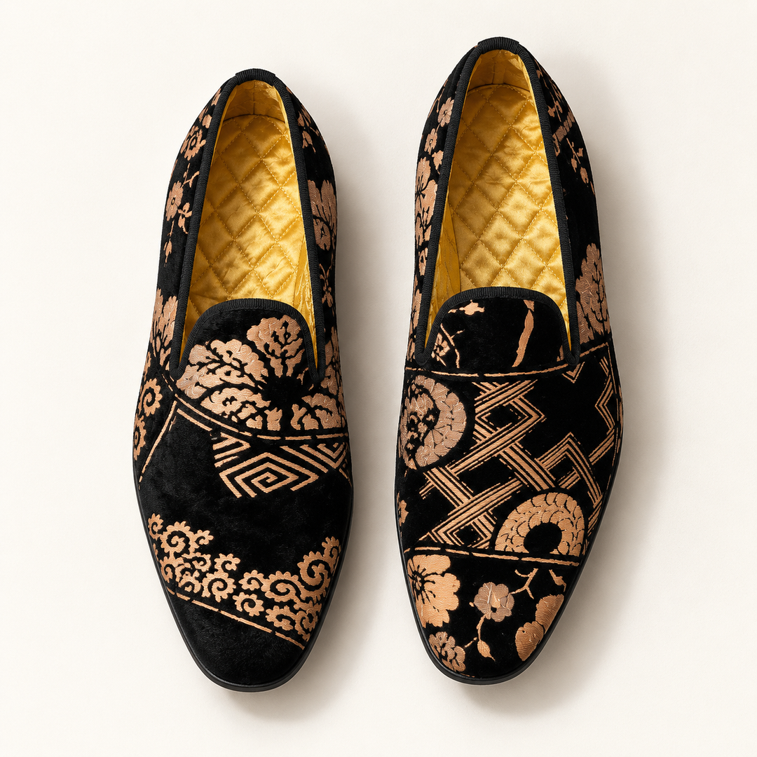 gold totem loafers — MEERDER — top