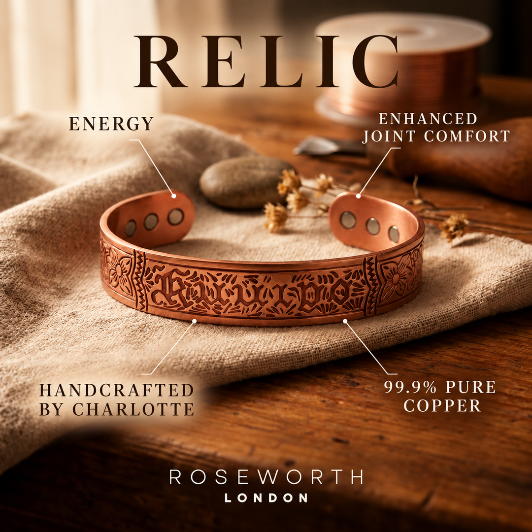 Relic Copper Bracelet — ENHANCED JOINT COMFORT — Handcrafted by Charlotte