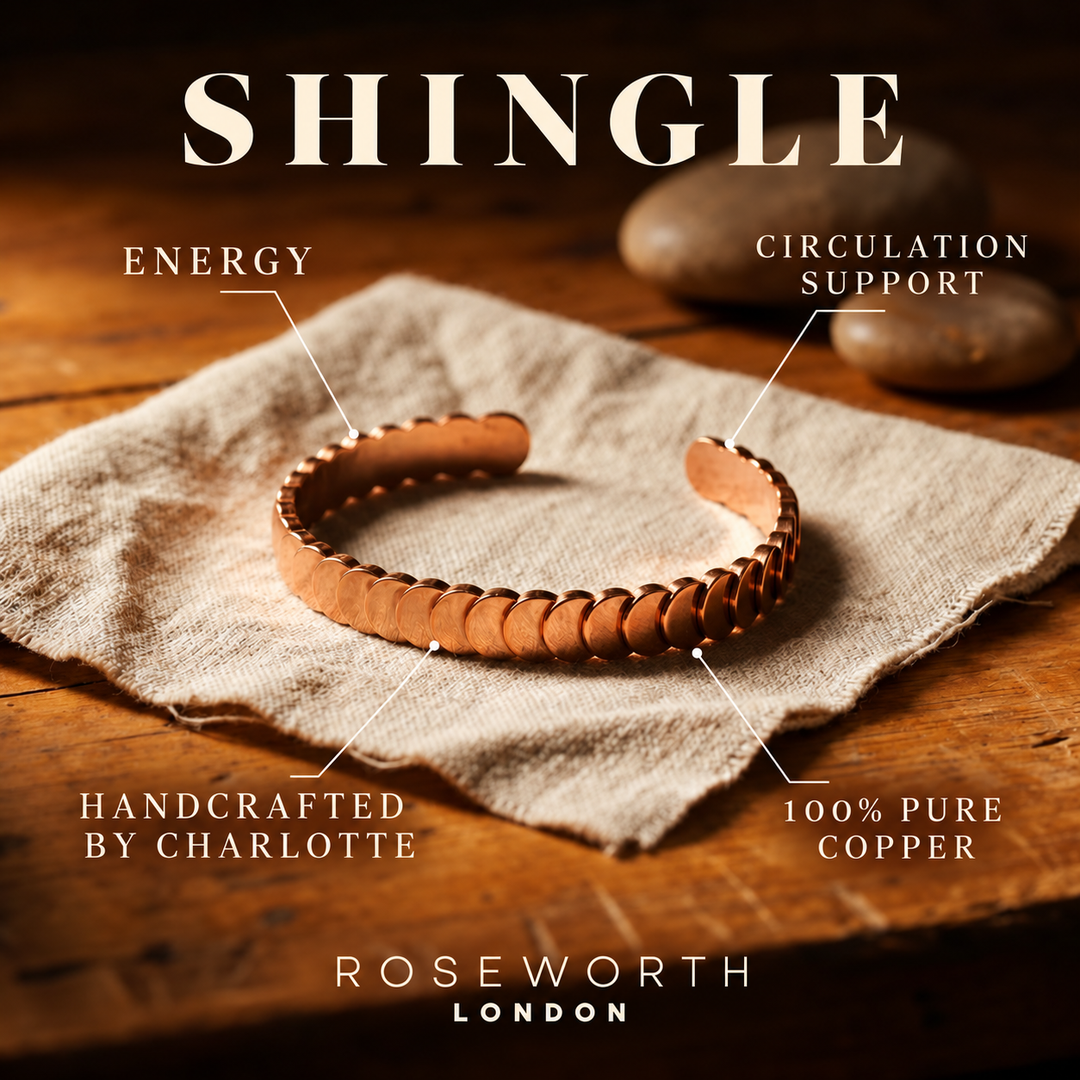Shingle Copper Bracelet — CIRCULATION SUPPORT — Handcrafted by Charlotte