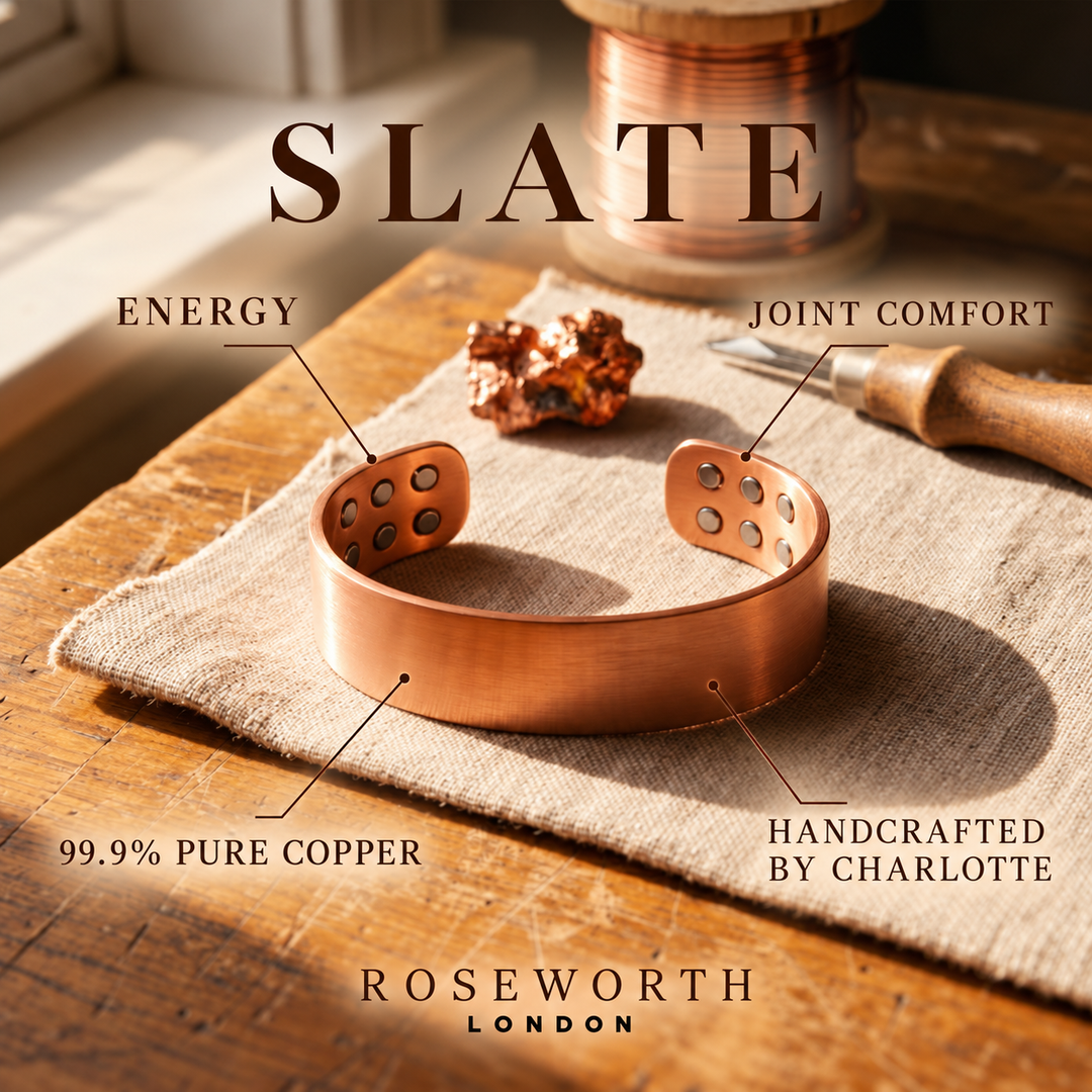Slate Copper Bracelet — JOINT COMFORT — Handcrafted by Charlotte