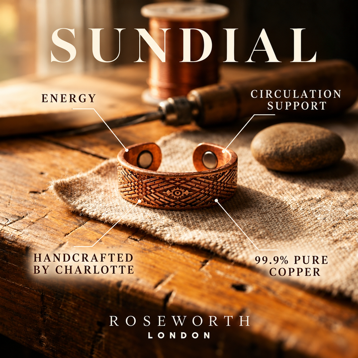 Sundial Copper Ring — CIRCULATION SUPPORT — Handcrafted by Charlotte