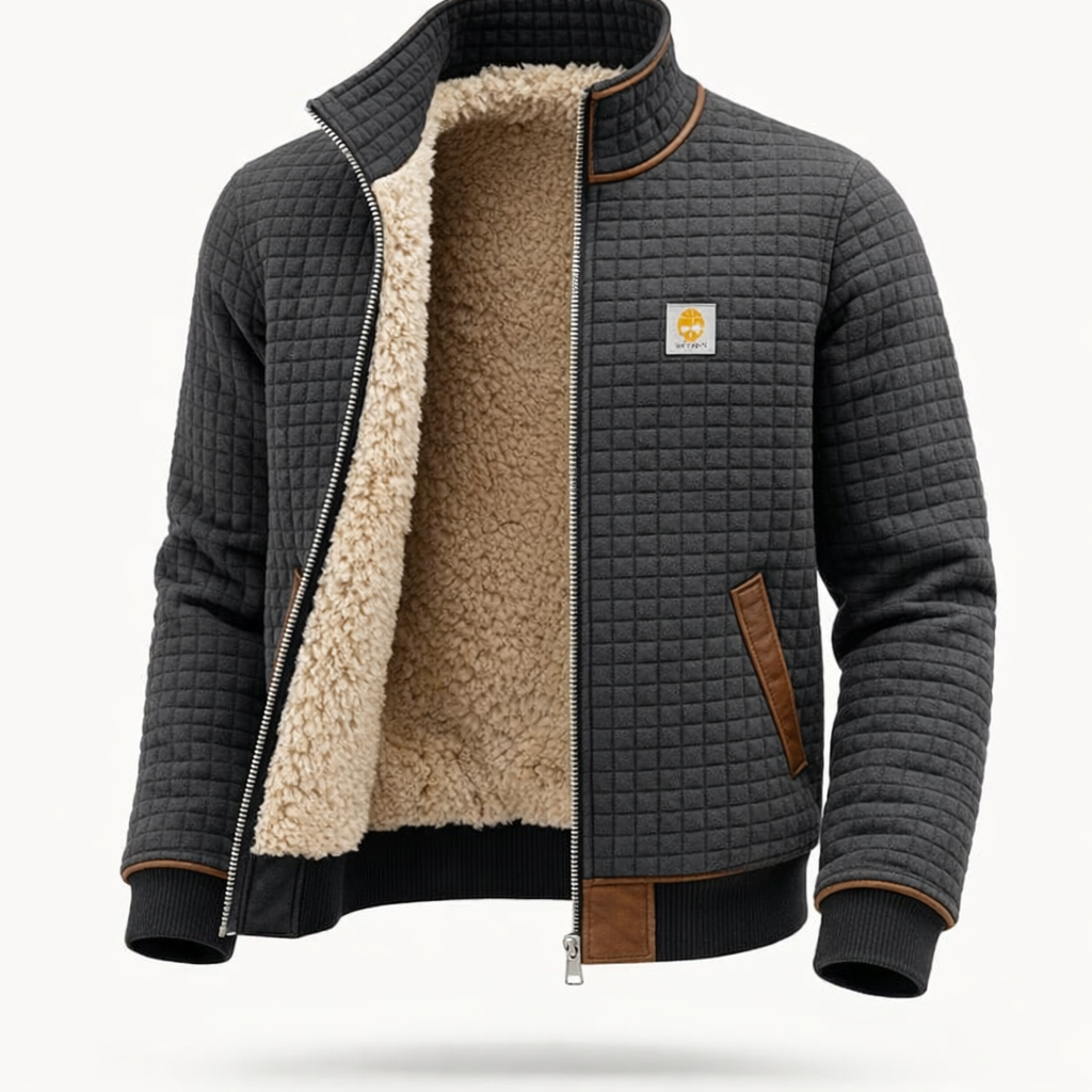 Samuel Sherpa-Lined Textured Jacket