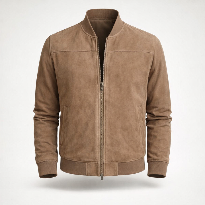 Carlos Suede Bomber Jacket