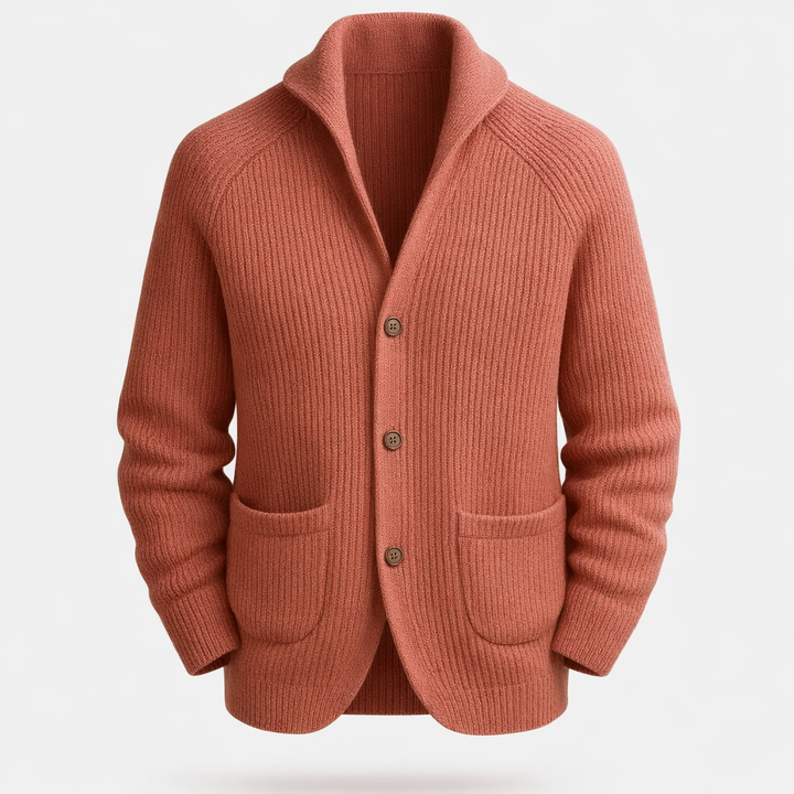 Valentin Ribbed Wool-Blend Cardigan