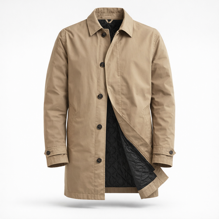 Victor Quilted-Lined Mac Coat