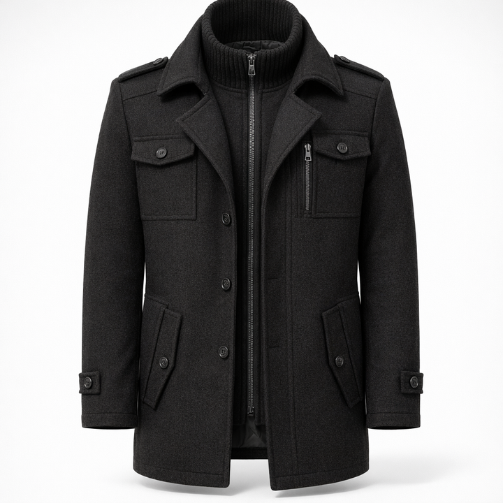 Luciano Two-Piece Wool-Blend Coat