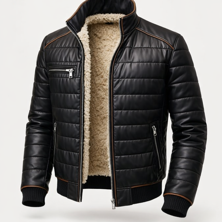 Bruno Sherpa-Lined Quilted Jacket
