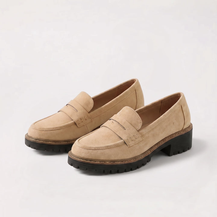 Nadia Cushioned Suede Loafers