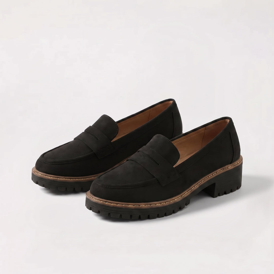 Nadia Cushioned Suede Loafers